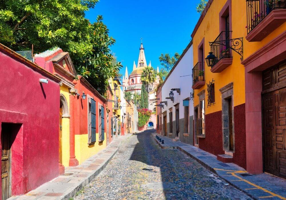 Colorful streets of San Miguel de Allende
