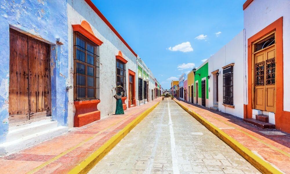 Streets of Campeche Mexico