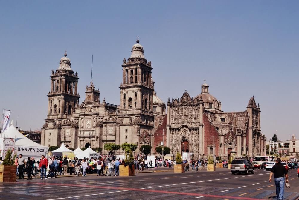 Metropolitan Cathedral in Mexico City Historic Center - one of the most beautiful world heritage sites in Mexico