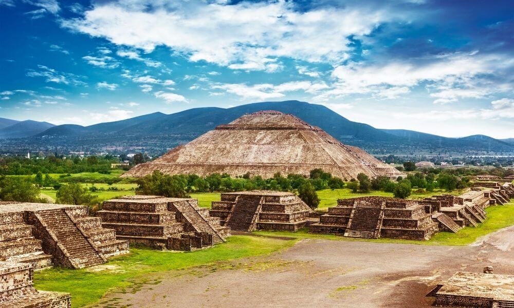 Pyramid of Sun at Teotihuacan Mexico