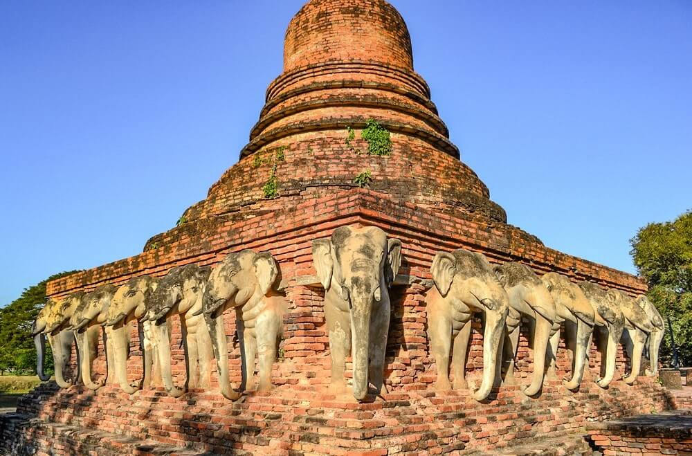 Wat Sorasak in Sukhothai Thailand