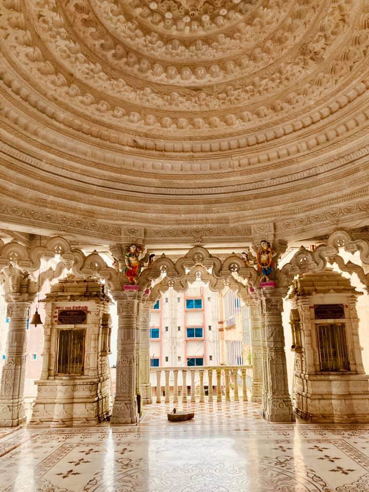 Ceiling of Jain Temple in Saputara