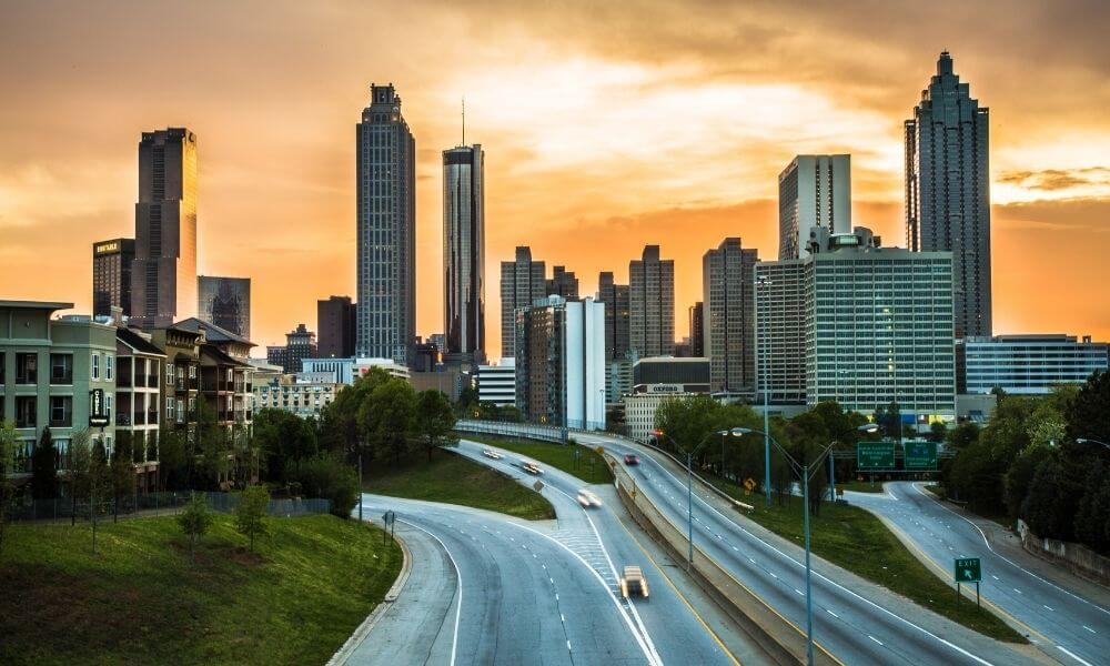 Skyline of Atlanta Georgia USA