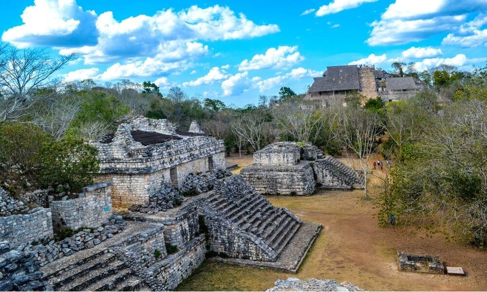 Mayan ruins of Ek Balam in Yucatan Mexico