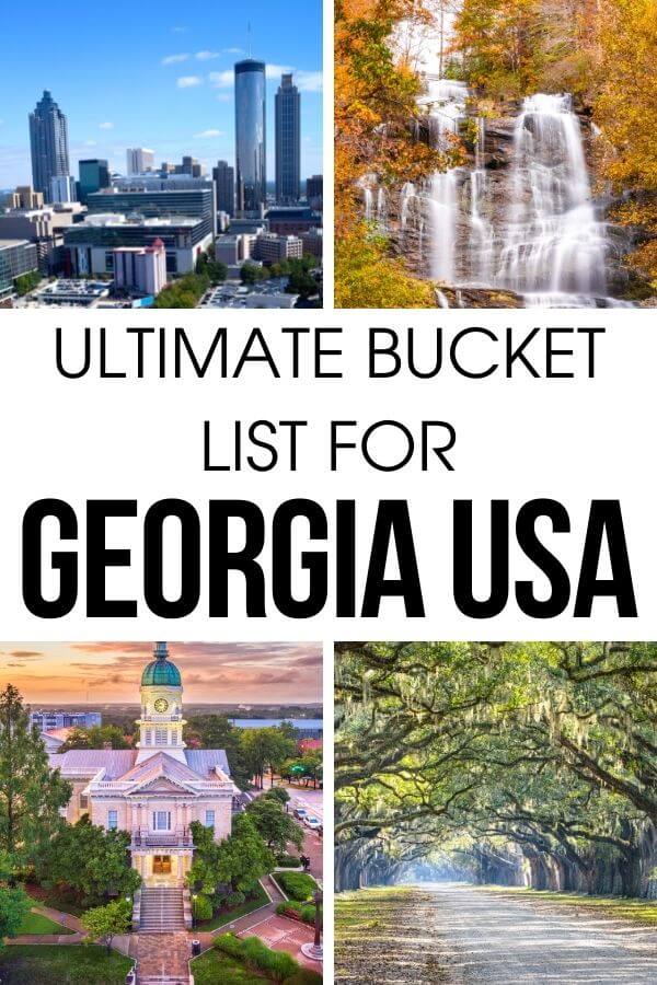 Traveling to Georgia USA? Looking for the best places to visit in Georgia? Grab this ultimate Georgia bucket list with the 10 best places to go in Georgia USA - a mix of Georgia cities, Georgia small towns, and nature parks. #Georgia #USA