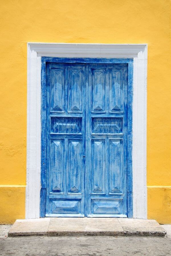 colorful doors of Merida Mexico