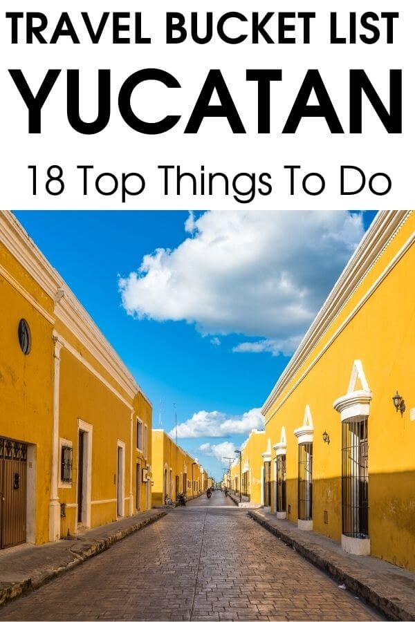 Traveling to Yucatan Mexico? Looking for the best things to do in Yucatan Peninsula? Grab this ultimate Yucatan travel guide with 18 amazing things to do in Yucatan Mexico including colorful cities like Merida, historical ruins like Chichen Itza, cenotes, and wildlife. 18 Yucatan attractions to add to your Yucatan bucket list. #Yucatan #Mexico