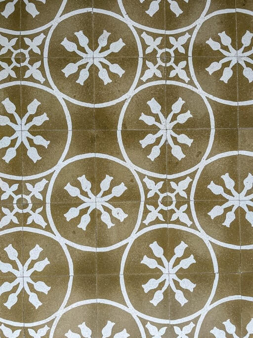 Floor tiles at Rhythm hotel