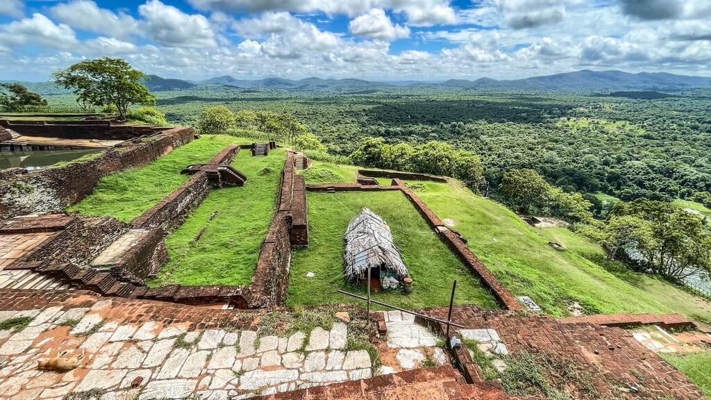 Ruins on the top of Sigiriya rock