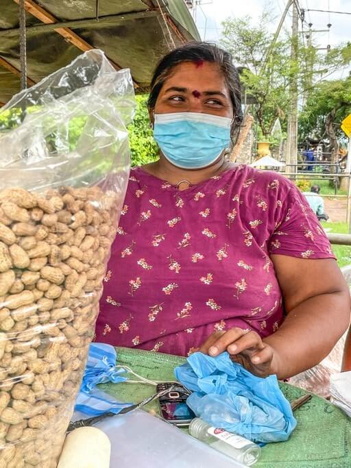 Street food vendor in Jaffna