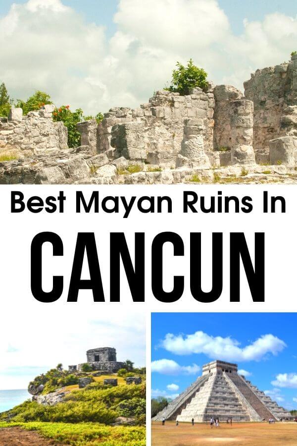 Visit the best Mayan ruins in Cancun with this helpful guide to the best Cancun pyramids and Mayan temples. Check out 12 beautiful Mayan ruins in and around Cancun and plan a memorable Cancun trip. #Mayan #Ruins #Cancun