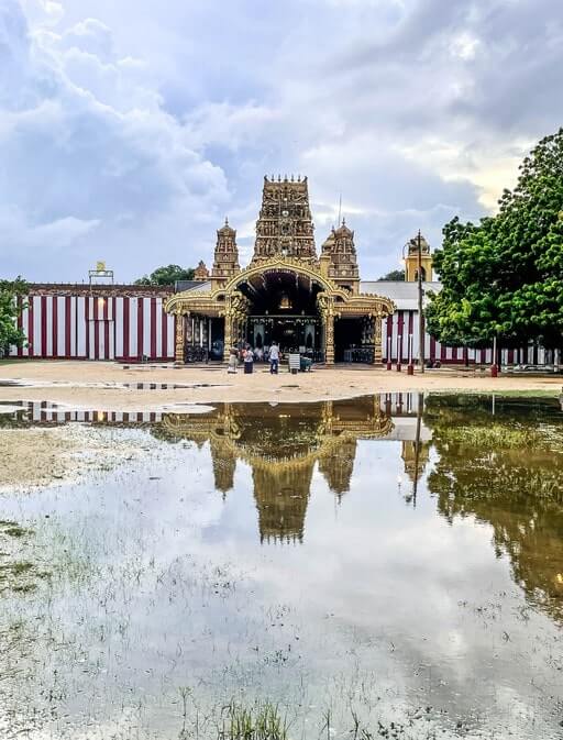 Front view of Nallur Temple