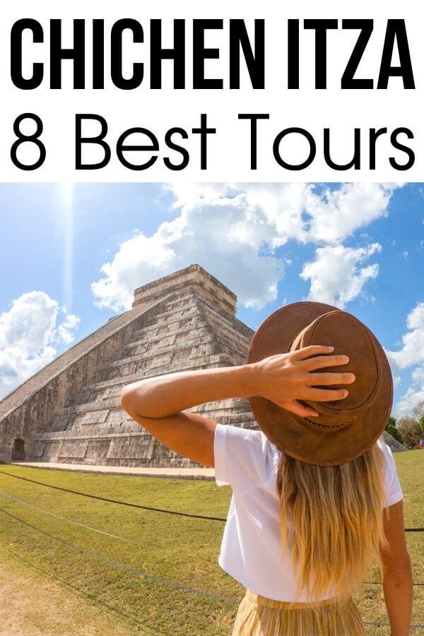 Visiting Chichen Itza Mexico Mayan ruins? Looking for the best Chichen Itza tours? Grab this Chichen Itza tour guide with the best tours for the Mayan ruins of Chichen Itza that include cenotes, sunrises, and so much more. #ChichenItza #Mexico