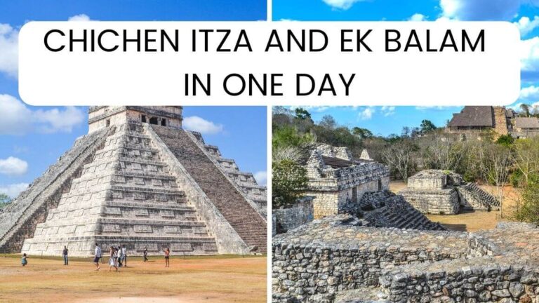 Chichen Itza and Ek Balam in one day? Here's how to plan the perfect one day itinerary for these 2 iconic Mayan ruins. #ChichenItza #EkBalam