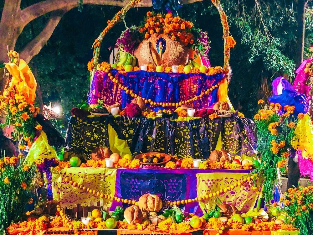 Altar at the Day of the Dead celebration in Oaxaca