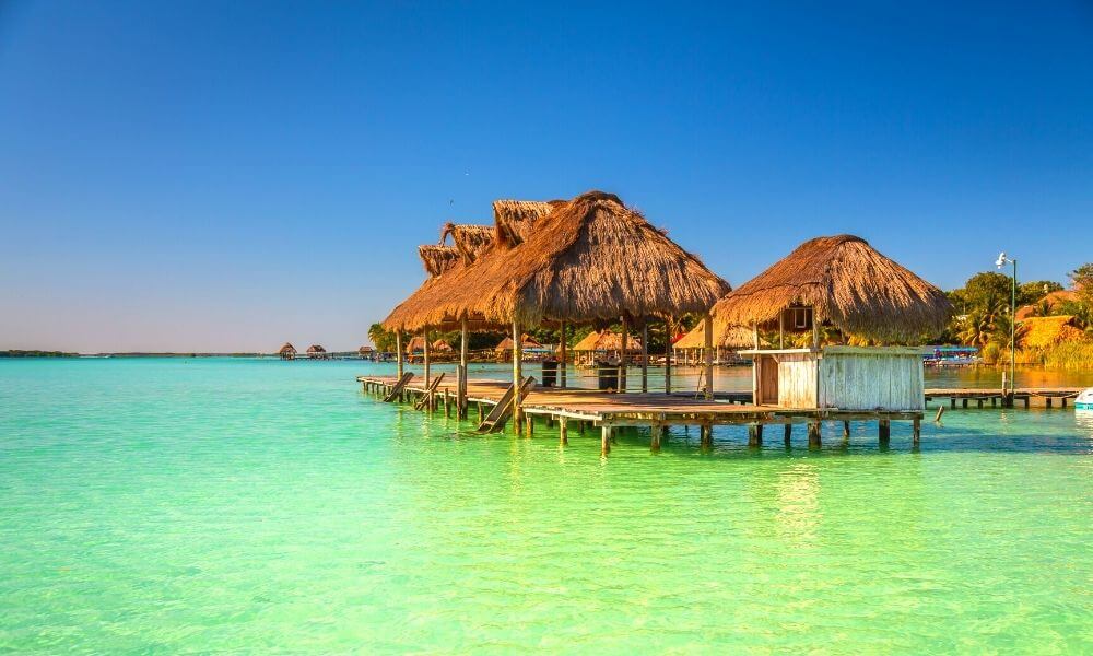 Seven colors lagoon at Bacalar