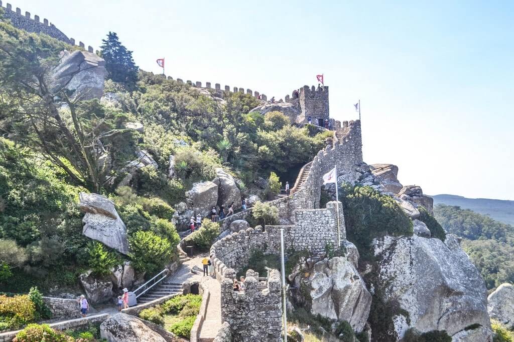 Rock walls of Moorish Castle