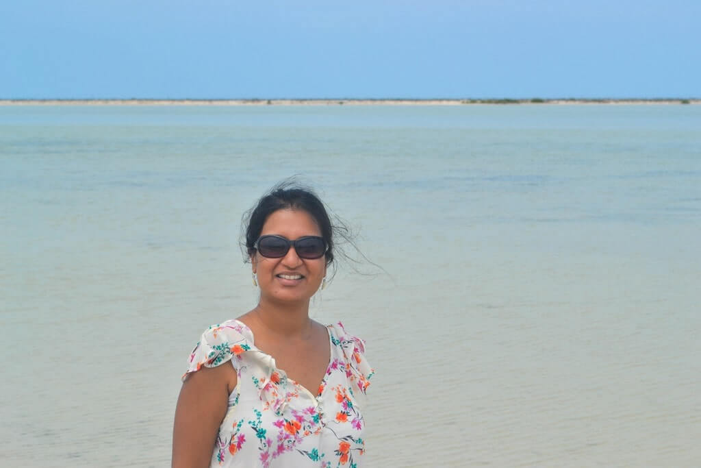 Soumya at Rio Lagartos