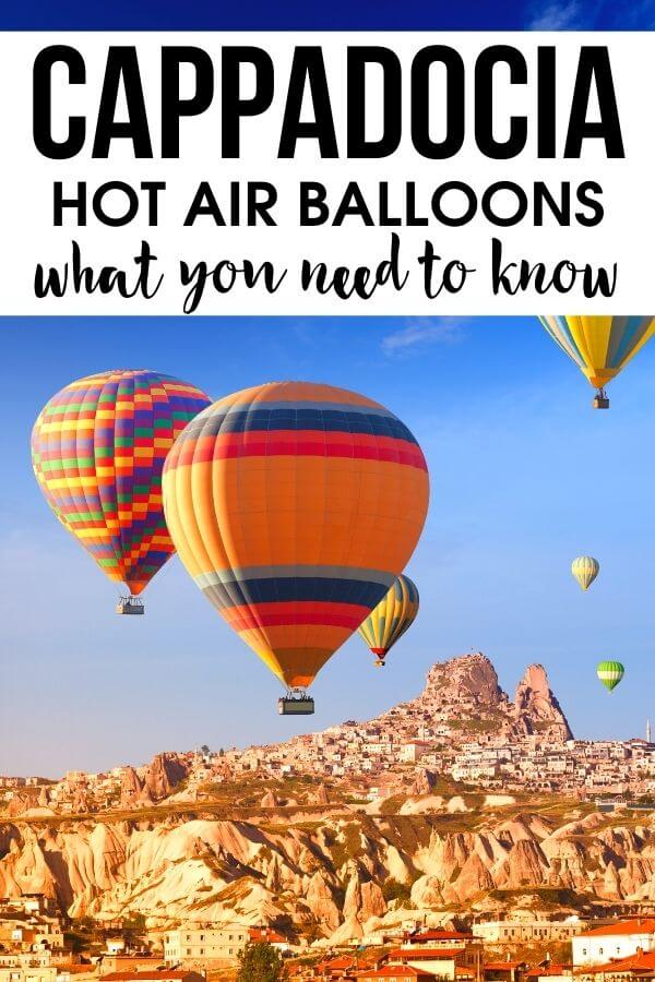 Thinking of hot air ballooning in Cappadocia? Here's all that you need to know about Cappadocia hot air balloons including cancellations, plan Bs, and money saving hacks. Don't book your balloon ride in Cappadocia before reading this. #Cappadocia #HotAirBalloon #Turkey