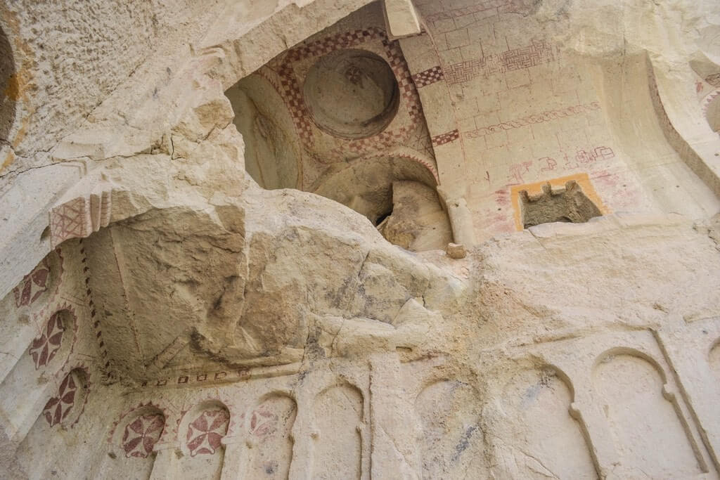 The frescoes at Dark Church, Goreme Open Air Museum