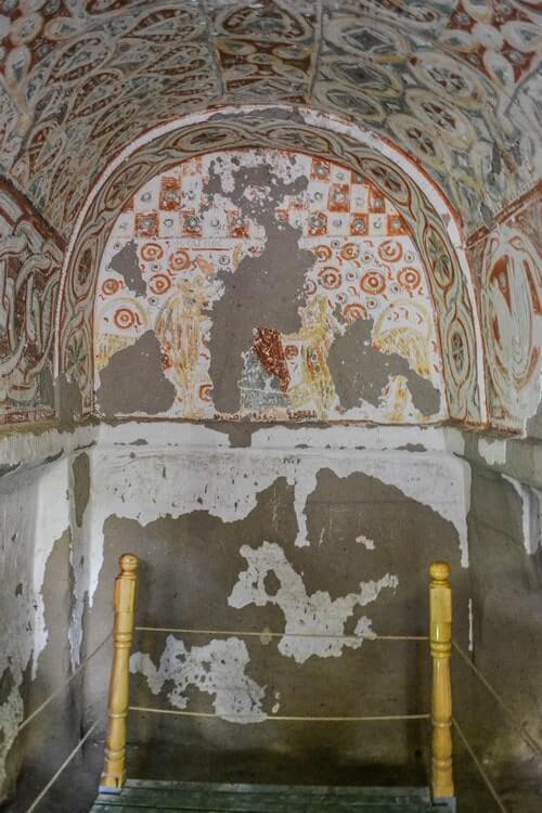 Wall frescoes in Agacalti Church