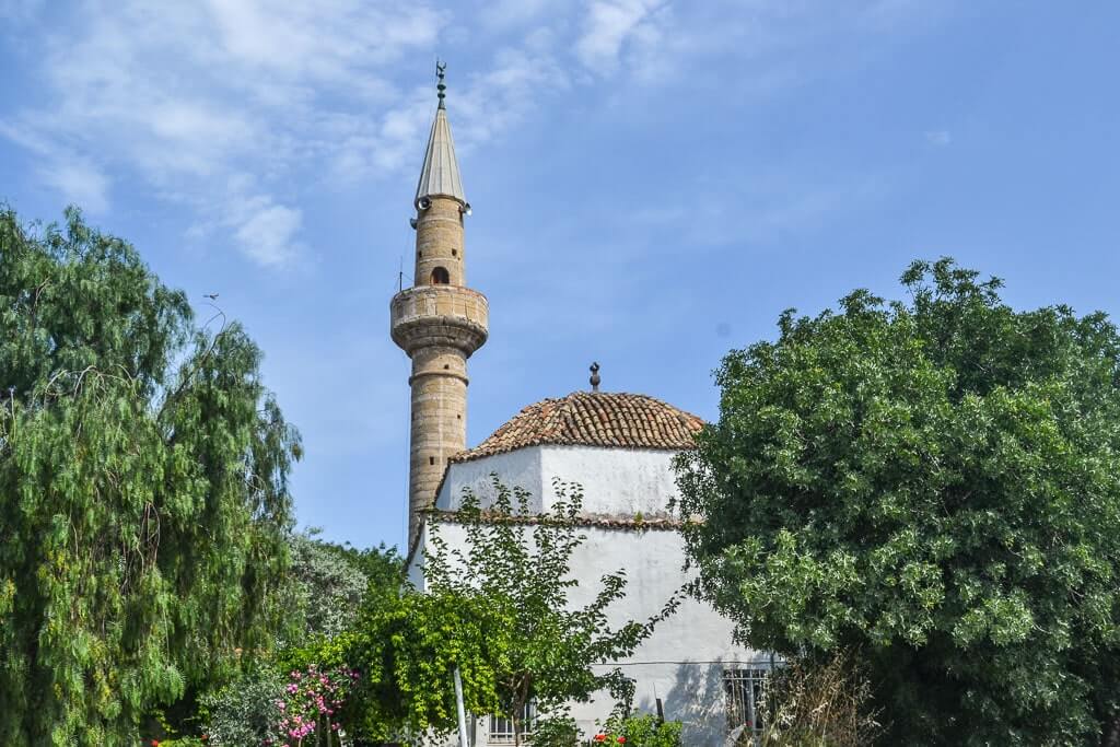 The minaret at the marketplace mosque