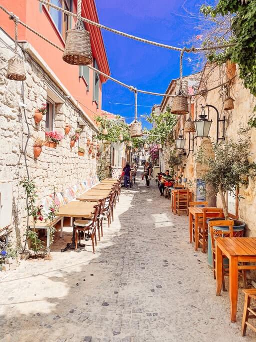 colorful streets of Alacati