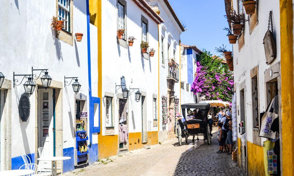 Colorful streets of Obidos