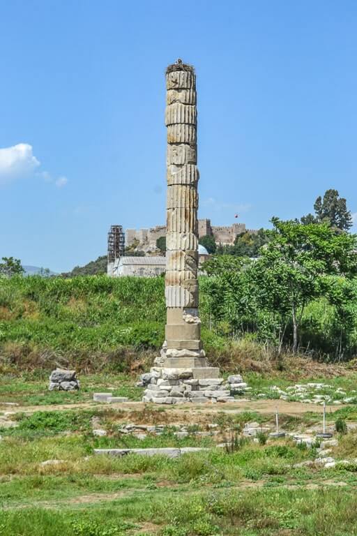 Column at the Temple of Artemis