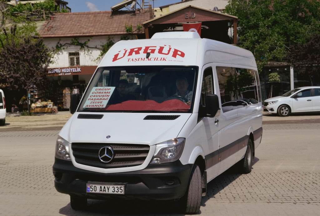 Minibus from Urgup to Avanos and back