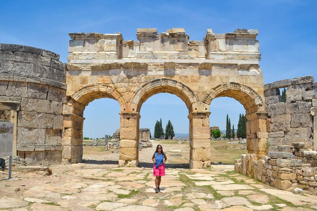 Author at Hierapolis city entrance gate