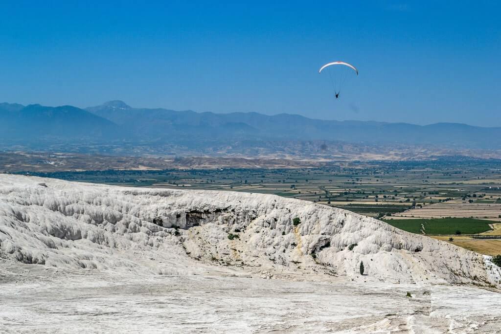 Paragliding over Pamukkale Turkey