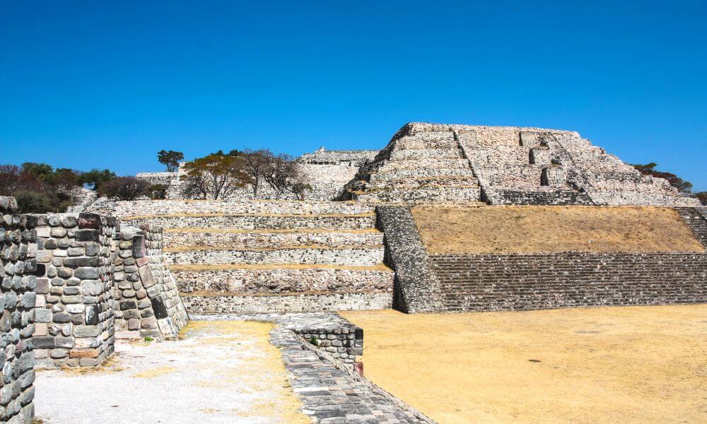 The archaeological site of Xochicalco in Mexico