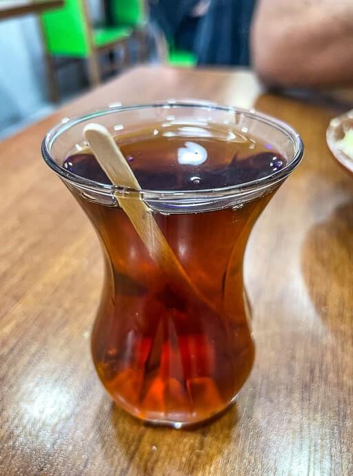 Turkish tea glass