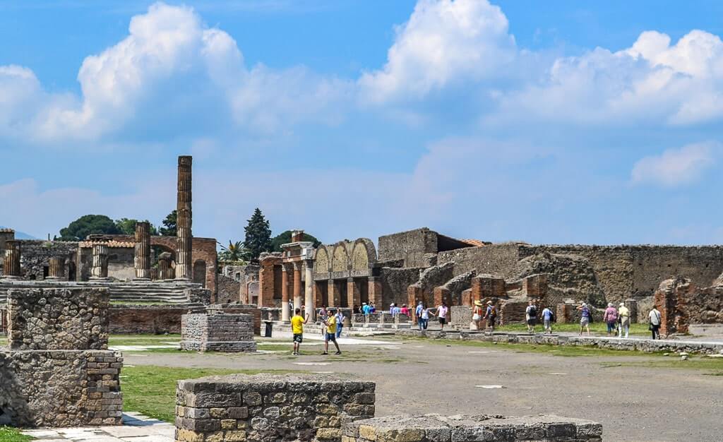 Ancient Roman Forum at Pompeii