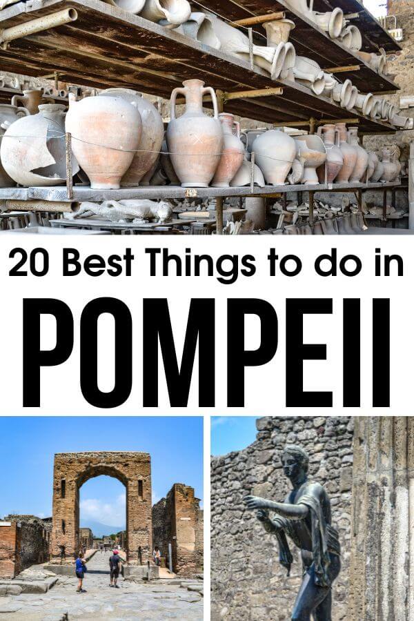 Visiting Pompeii, Italy? Wondering what to do in Pompeii? Here's an epic Pompeii travel guide with the 20 best things to do in Pompeii that totally need to go into your Pompeii bucket list. #Pompeii #Italy #History