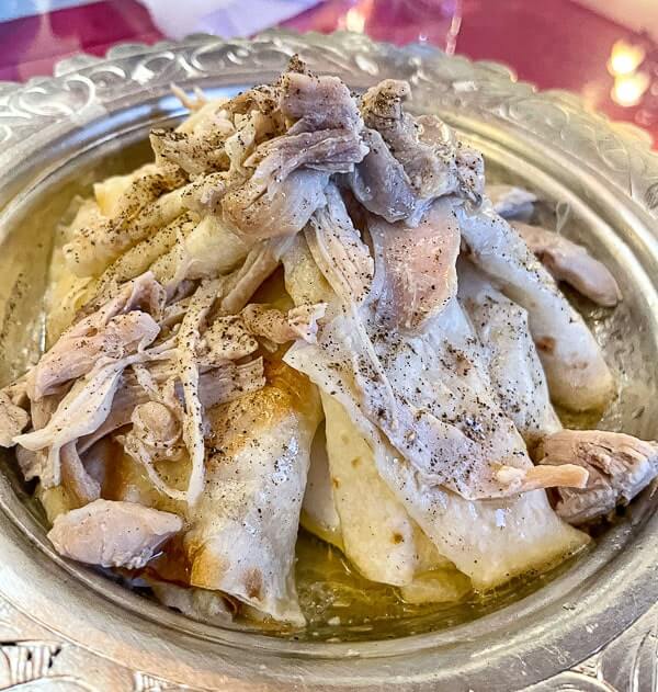 Banduma - a local delicacy made of chicken and phyllo dough in the Black Sea region of Turkey.