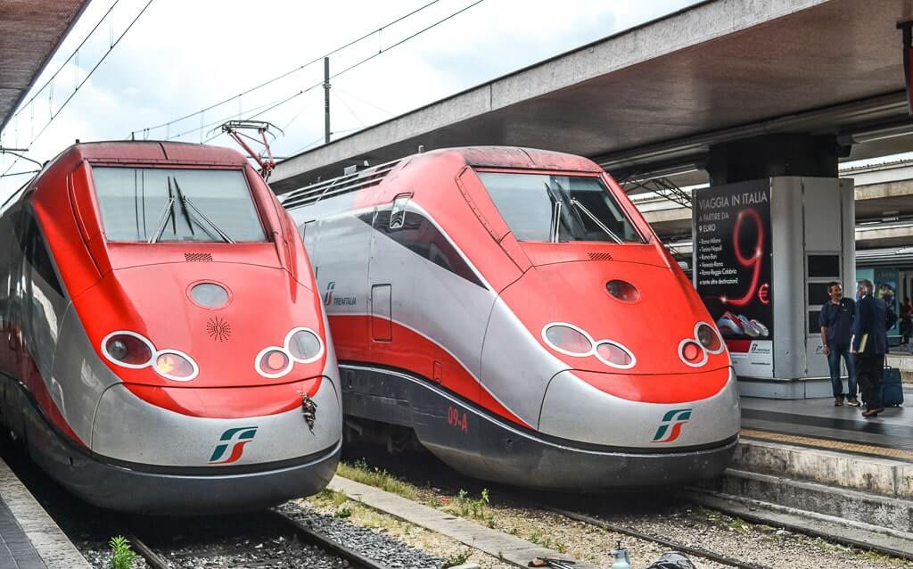 Frecciarossa trains from Naples to Rome