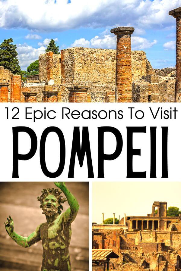 Thinking about Pompeii, Italy? Check out these 12 epic reasons to visit Pompeii on your next Italy trip. Get inspired to travel to Pompeii. #Pompeii #Italy #TravelInspo #Inspiration