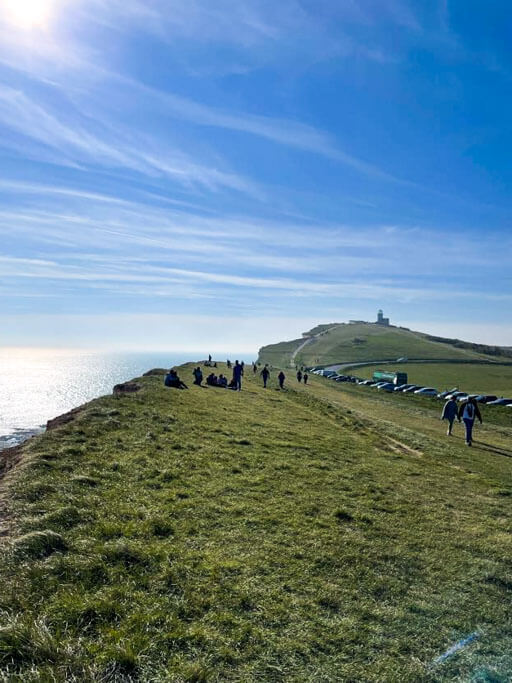 Coastal trail at Seven Sisters Cliffs