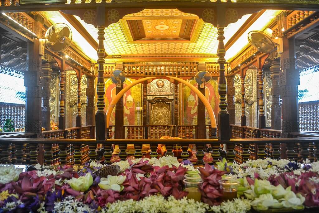 The inner sanctum of Kandy Temple of Tooth