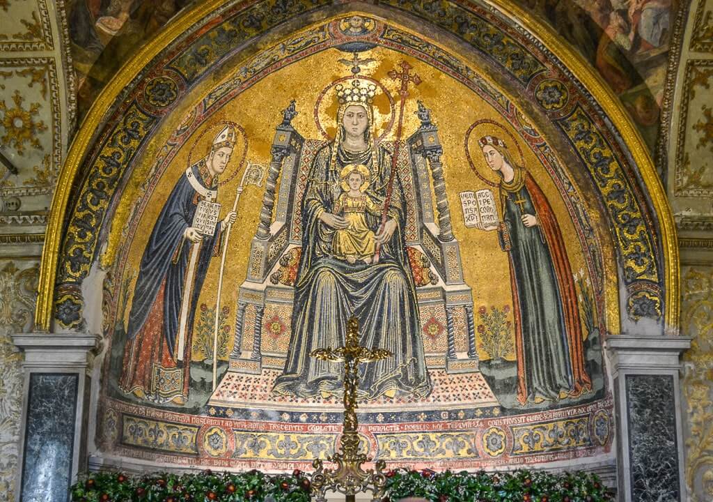 Apse mosaic at Naples Duomo