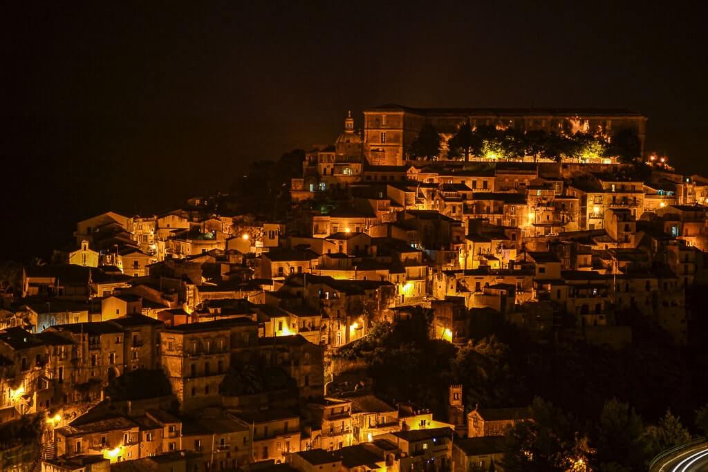 Stunning views of Ragusa Ibla at night