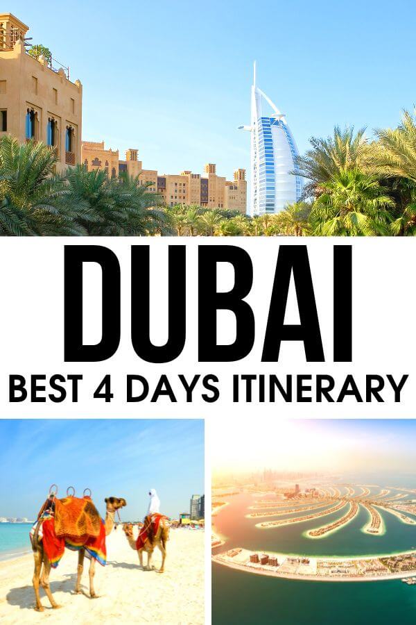 Traveling to Dubai for 4 days? Looking for the best Dubai itinerary? Grab this amazing 4 day itinerary for Dubai and make the most of your Dubai trip. #Dubai #Itinerary