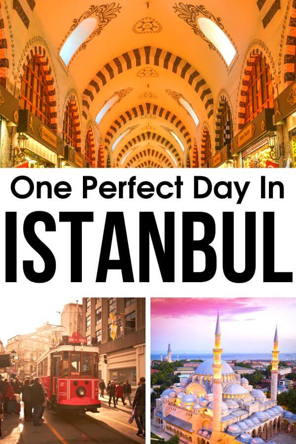 Visiting Istanbul, Turkey? Grab this epic one day Istanbul itinerary and see the best highlights of Istanbul on your trip. #Istanbul #Turkey #Itinerary