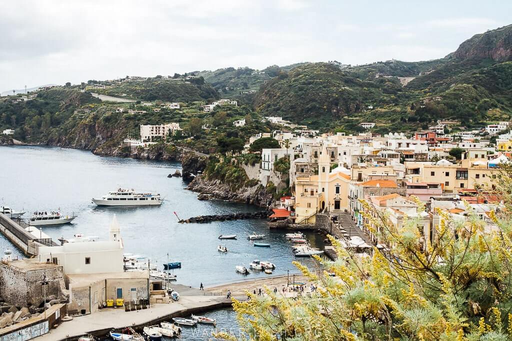 Lipari in the Aeolian Islands of Sicily