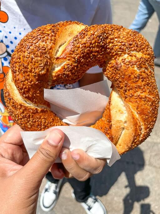 Simit - the famous on-the-go snack in Turkey