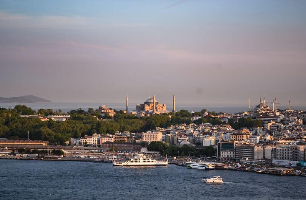 Sunset views from Galata Tower