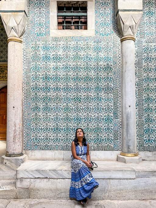 Author at the Harem in Topkapi Palace