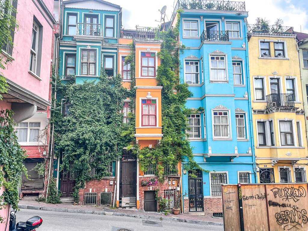 Colorful houses of Balat in Istanbul